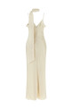 Slip dress with scarf White