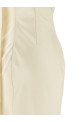 Slip dress with scarf White