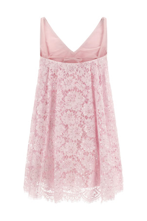 Sequin lace dress Pink