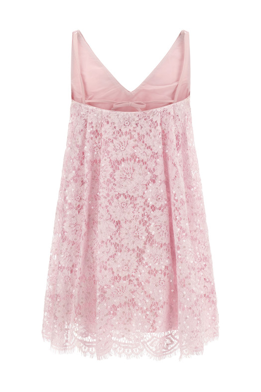 Платье из кружева с пайетками, розовое SELF PORTRAIT AW26137SPPINK