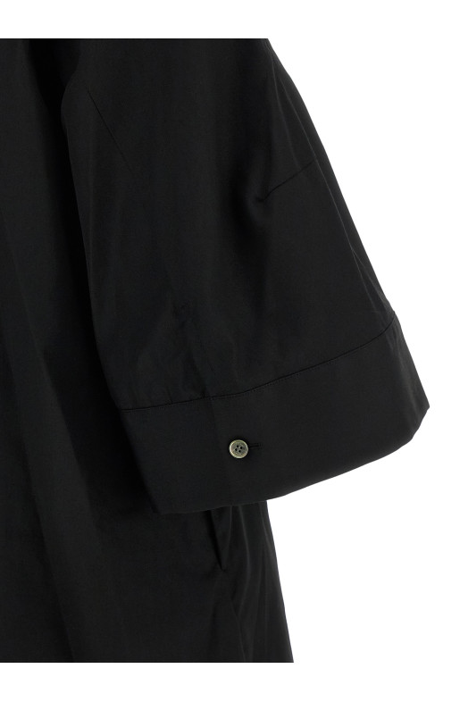 Chemisier dress with wide sleeves Black