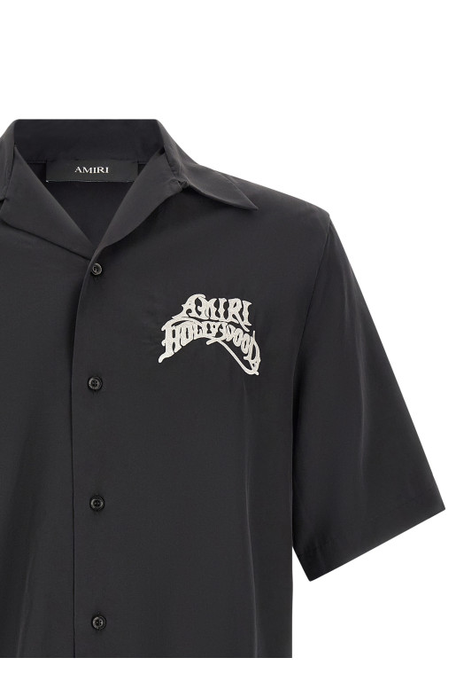 'Hollywood' embroidered shirt Black
