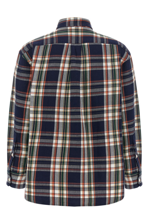 Клетчатая рубашка с вышитым логотипом, синяя POLO RALPH LAUREN 211971515502