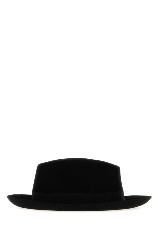 Чорний фетровий капелюх BORSALINO вагою 50 грамів (114665)