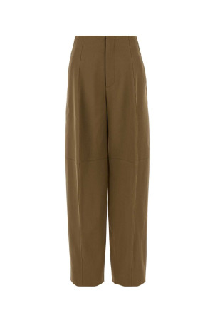 Beige stretch polyester blend pant VICTORIA BECKHAM (1425WTR006632C)