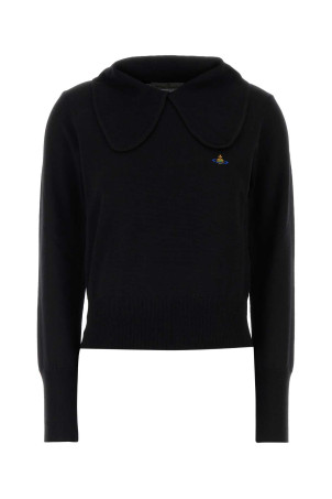Black wool Bea polo shirt VIVIENNE WESTWOOD (1803008UY005E)