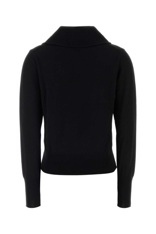 Black wool Bea polo shirt VIVIENNE WESTWOOD (1803008UY005E)