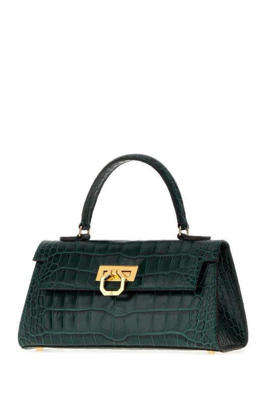 Bottle green Masami handbag CARBOTTI (242COCCO)