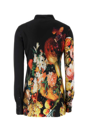 Printed satin Calima shirt DRIES VAN NOTEN (2620107174244)