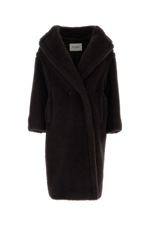 Темно-коричневое пальто-тедди Tedgirl от MAX MARA (2621016022600)