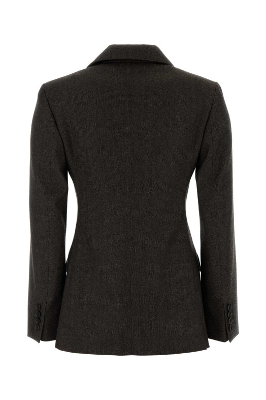 Dark brown wool Neutro blazer MAX MARA (2621046022600)