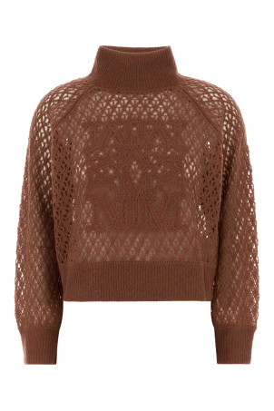 Antiqued pink crochet Faglia sweater MAX MARA (2621366032600)