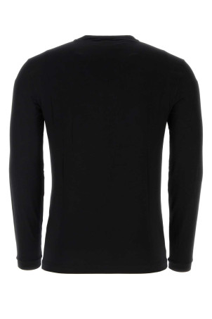 Black stretch viscose t-shirt GIORGIO ARMANI (3GST51SJP4Z)