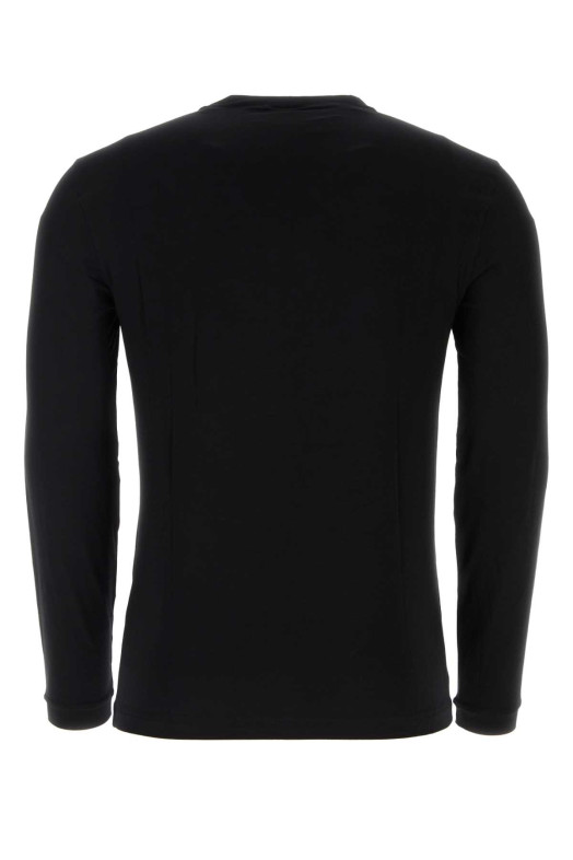 Black stretch viscose t-shirt GIORGIO ARMANI (3GST51SJP4Z)