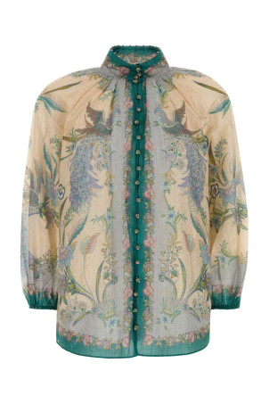 Printed cotton blend Indra blouse ZIMMERMANN (4538TSS262)