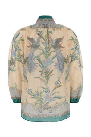 Printed cotton blend Indra blouse ZIMMERMANN (4538TSS262)