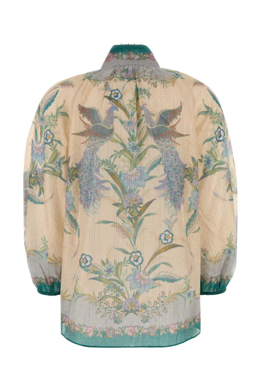 Printed cotton blend Indra blouse ZIMMERMANN (4538TSS262)