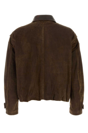 Brown suede jacket Brown SANTORO (51508U)
