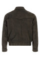Dark brown leather bomber jacket Brown SANTORO (51521U)