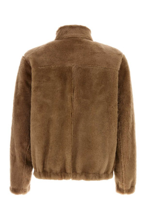 Camel shearling reversible jacket SANTORO (51529U)
