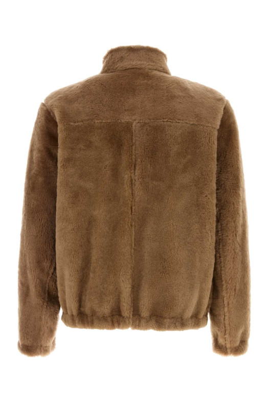 Camel shearling reversible jacket SANTORO (51529U)