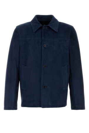 Blue suede jacket Blue SANTORO (51692U)