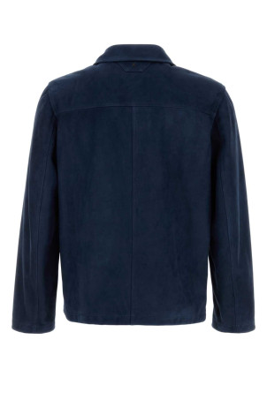 Blue suede jacket Blue SANTORO (51692U)