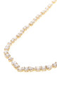 MESMERA: ОЖЕРЕЛЬЕ В БЕЛОМ ЦВЕТЕ С КРИСТАЛЛАМИ SWAROVSKI (5743826)