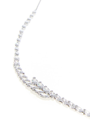 Серебристое металлическое колье Mesmera от SWAROVSKI (5748004)