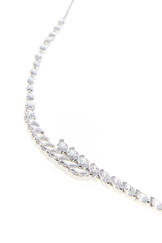 Серебристое металлическое колье Mesmera от SWAROVSKI (5748004)