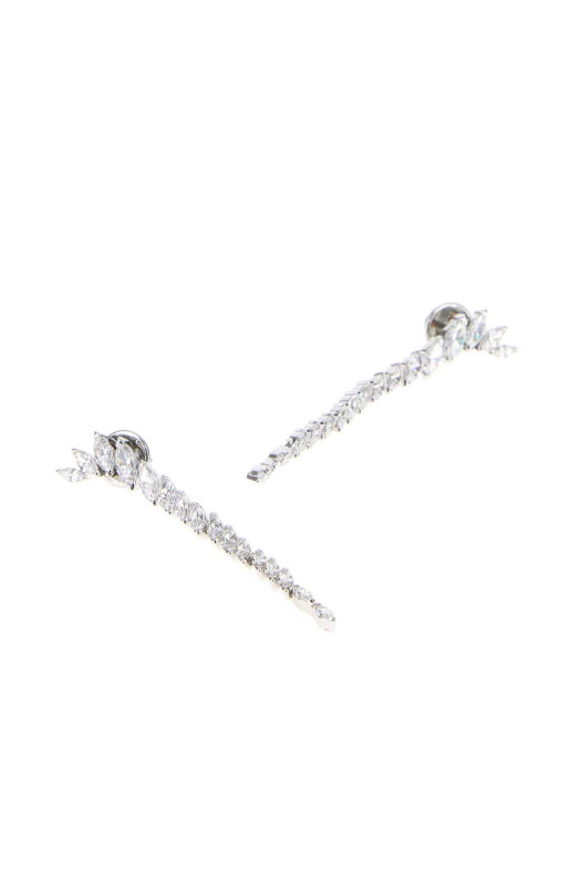 Серебристые металлические серьги Mesmera от SWAROVSKI (5748006)
