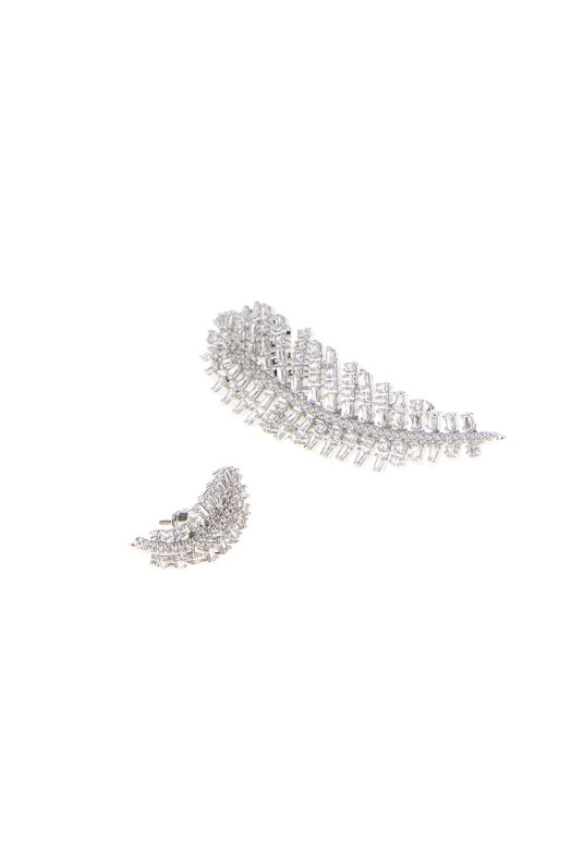 Silver metal Vienna earrings SWAROVSKI (5749211)