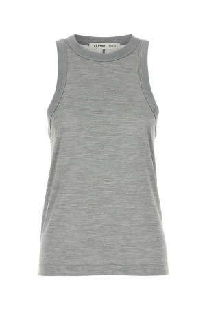 Grey silk tank top CARVEN (6251K21328)
