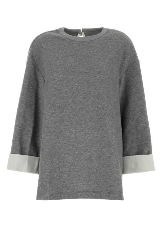 Grey nylon blend oversize sweatshirt CARVEN (6252K21066)
