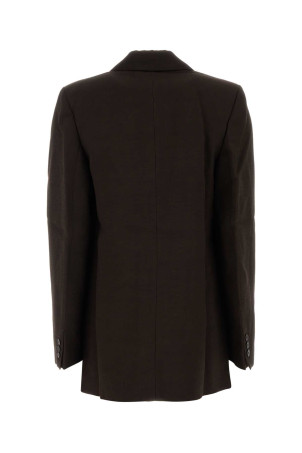 Brown viscose blend oversize blazer CO (6811DCVLPF26)