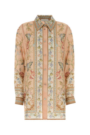 Printed silk oversize Roselight shirt ZIMMERMANN (6882TSS264)