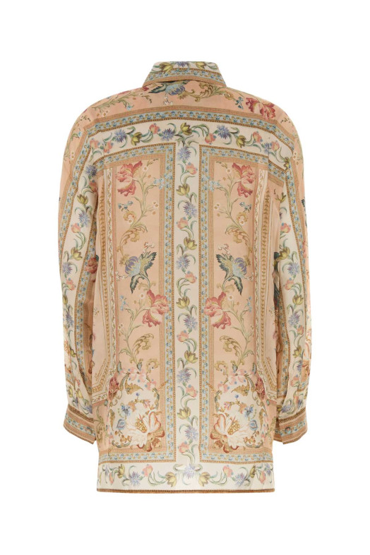 Printed silk oversize Roselight shirt ZIMMERMANN (6882TSS264)
