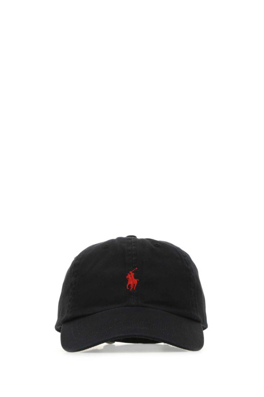 Чорна бавовняна бейсболка зеленого кольору POLO RALPH LAUREN (710548524)