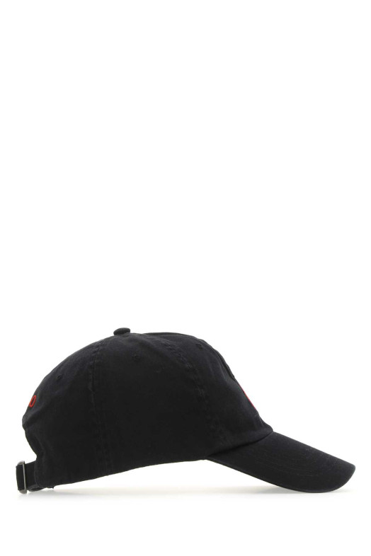 Чорна бавовняна бейсболка зеленого кольору POLO RALPH LAUREN (710548524)