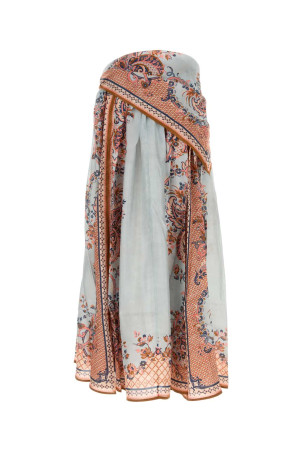Printed silk Aster skirt ZIMMERMANN (8066SSS261)