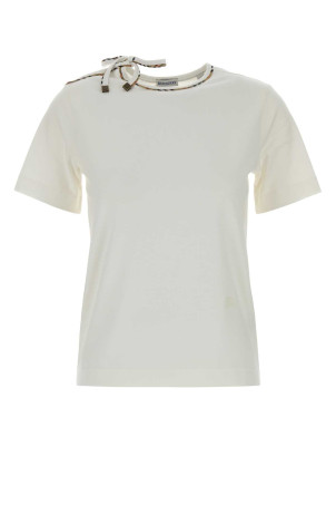 White cotton t-shirt BURBERRY (8127210)