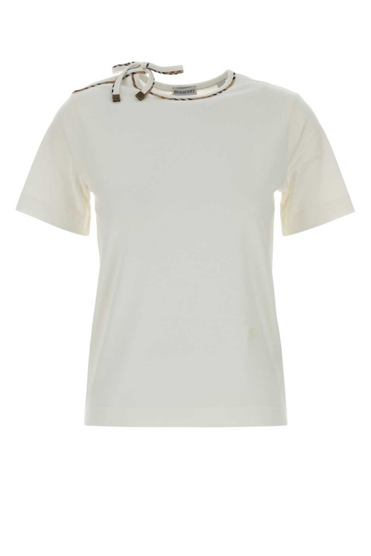 White cotton t-shirt BURBERRY (8127210)