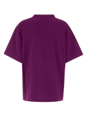 Purple cotton oversize t-shirt BALENCIAGA (871733TUVO5)