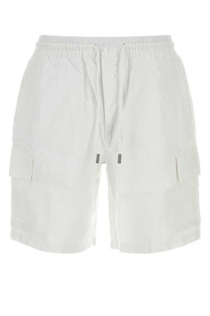 White linen Baie bermuda shorts Green VILEBREQUIN (BAIU3U01)
