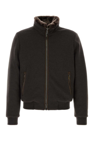 Dark brown wool blend Bellati down jacket Brown MOORER (BELLATIMRW)
