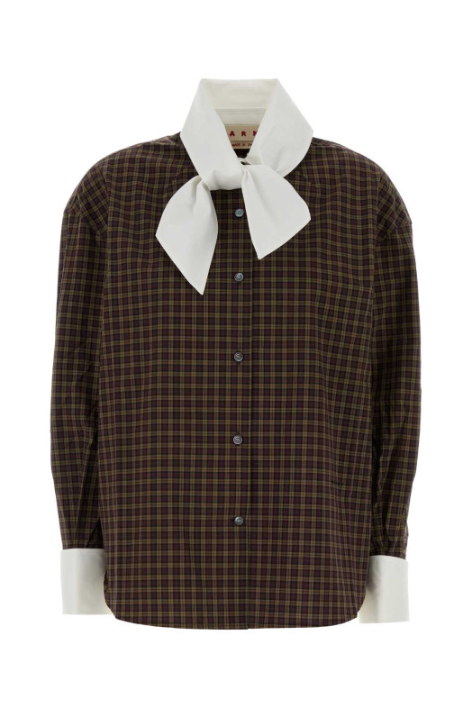 Embroidered poplin oversize shirt MARNI (CAMA0706QSUTC689)