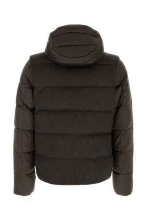 Dark brown wool blend Casciano down jacket MOORER (CASCIANOSE9)