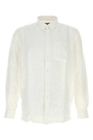 White linen Caroubis shirt Green VILEBREQUIN (CRSD3U00)