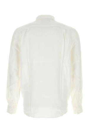 White linen Caroubis shirt Green VILEBREQUIN (CRSD3U00)