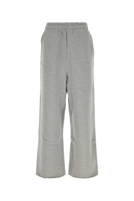 Melange grey cotton joggers ENTIRE STUDIOS (ESFW26PA03012)